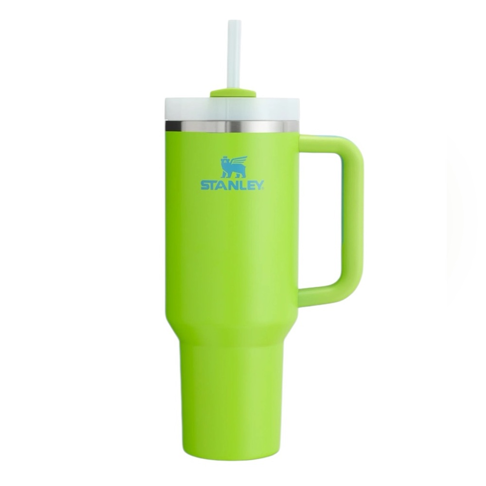 Stanley Quencher Flowstate 40oz Bright Lime Stainless Steel Tumbler NEW